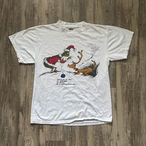 Vintage 1997 How The Grinch Stole Christmas Promo T-Shirt Size Large